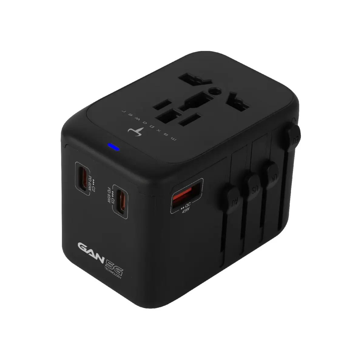 牛魔王 -- 65W 4 位 GaN 充電旅遊插座 (JP650G )