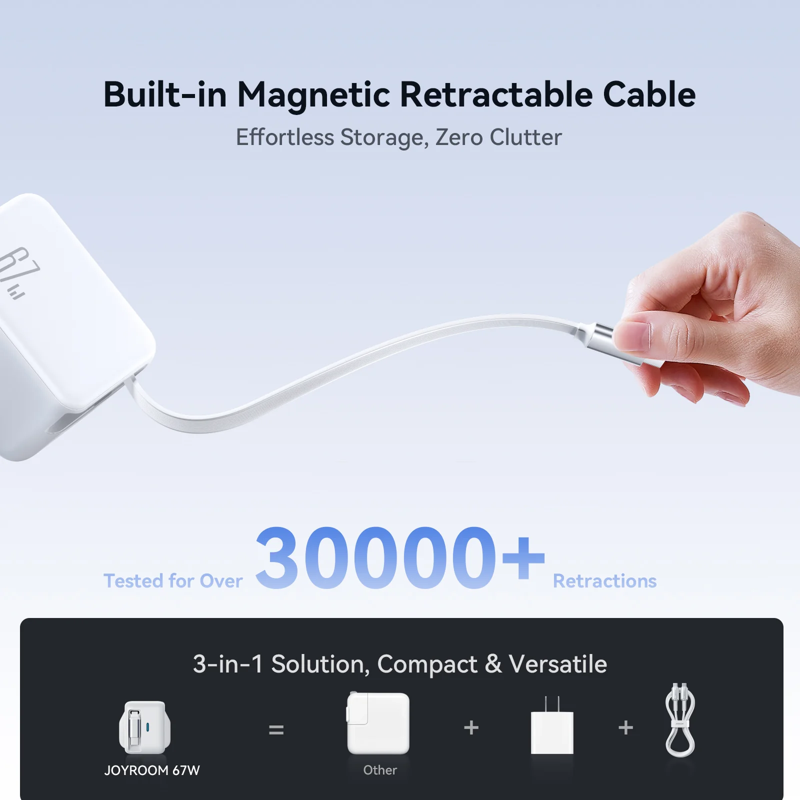 Joyroom -- JR-TCL06 67W 伸縮線插頭 - Image 3