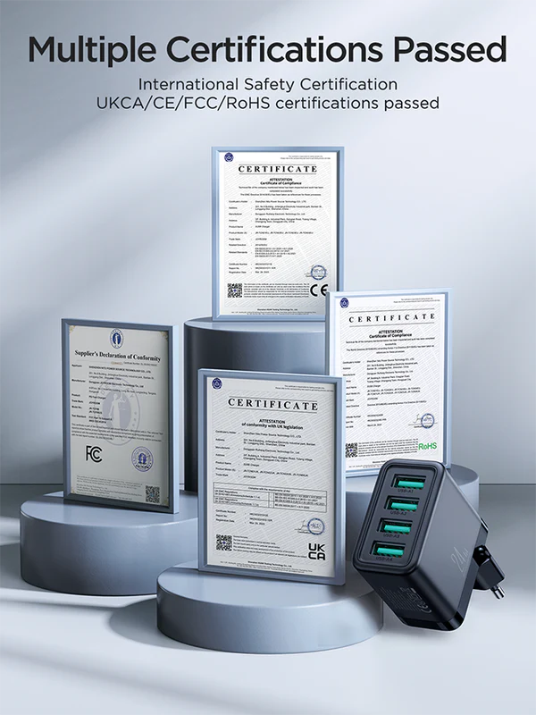 Joyroom -- JR-TCN03 24W 4USB輸出 插頭 - Image 6