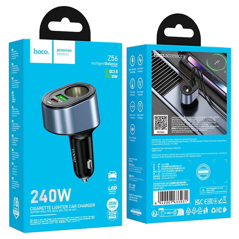 Hoco -- Z56 PD35W+QC3.0 點煙器車充 - Image 7