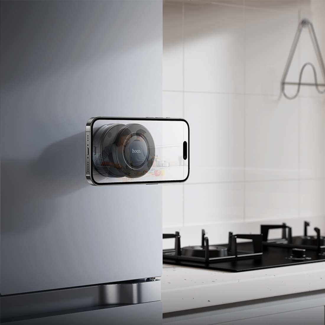 Hoco -- H87 多場景電動吸盤磁吸支架 - Image 2