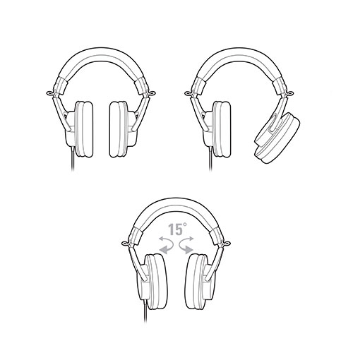Audio Technica -- ATH-M20x 專業監聽耳筒 (頭戴式) (3.5/6.5頭) - Image 5
