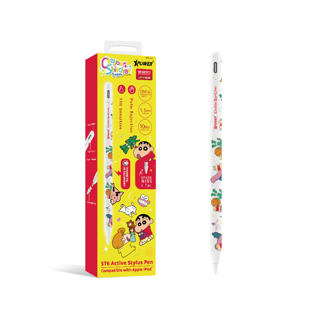 Xpower -- 蠟筆小新 ST6 觸控筆 (iPad 專用) (磁吸主動式)