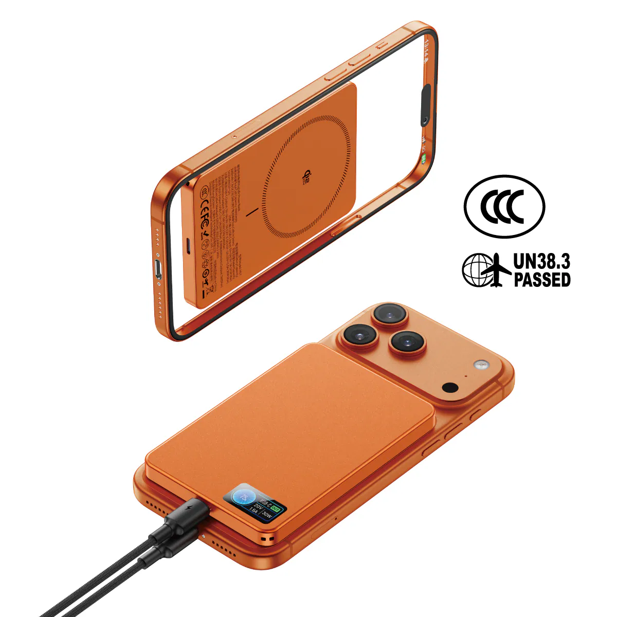 XPower -- MagFlight10 10000mAh 磁吸行動電源 (鋁合金半固態)(TFT彩屏顯示) (QI2.2 25W/30W) - Image 3